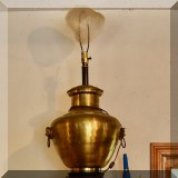 DL42. Large brass table lamp. 